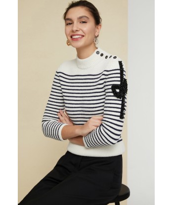 Iconic jewelled Breton jumper Les êtres humains sont 