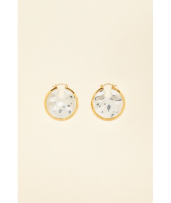 Hammered brass hoop earrings Economisez 