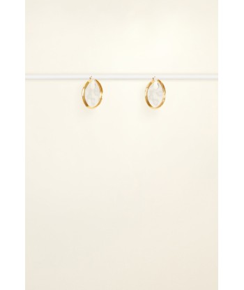 Hammered brass hoop earrings Economisez 