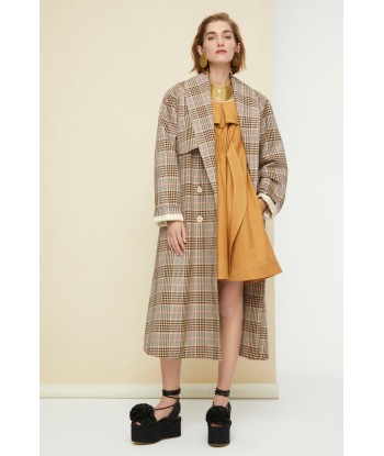 Tartan gabardine trenchcoat meilleur choix