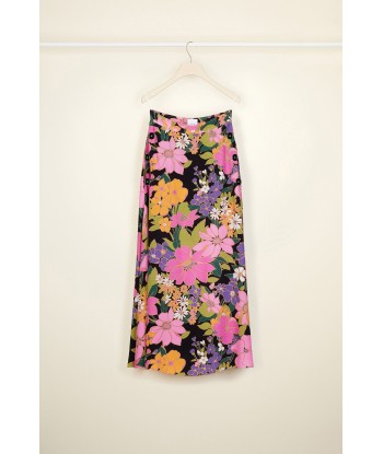 Printed crepe midi skirt vous aussi creer 