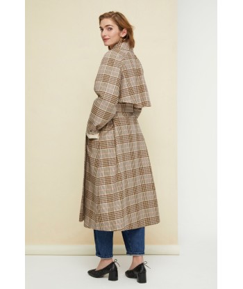 Tartan gabardine trenchcoat meilleur choix