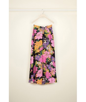 Printed crepe midi skirt vous aussi creer 