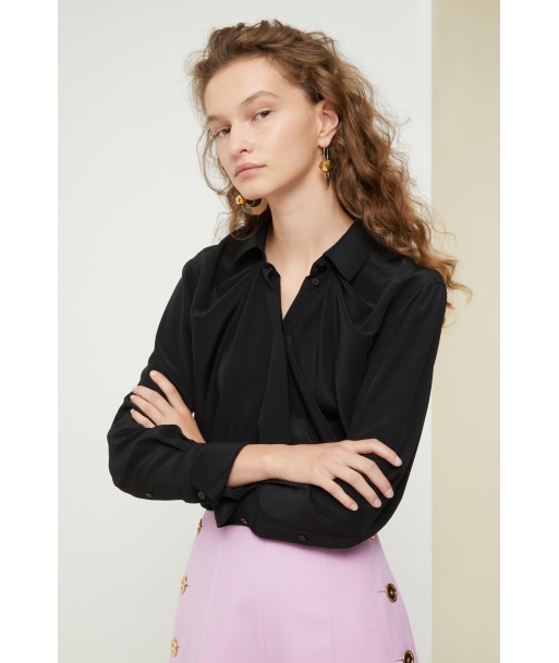 Iconic draped silk blouse 50% de réduction en Octobre 2024