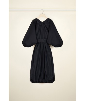 Belted maxi dress in eco-friendly faille Economisez 