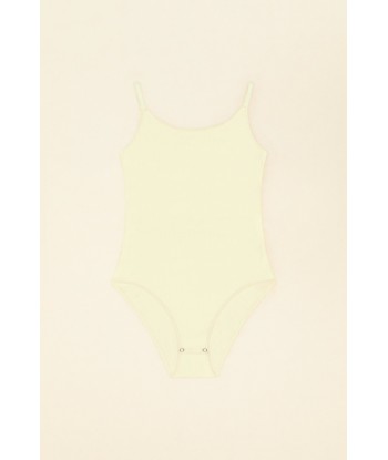 Ribbed bodysuit in organic cotton la colonne vertébrale