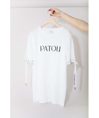 Patou Upcycling t-shirt en coton bio Dans la société mordern