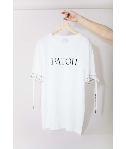 Patou Upcycling t-shirt en coton bio Dans la société mordern