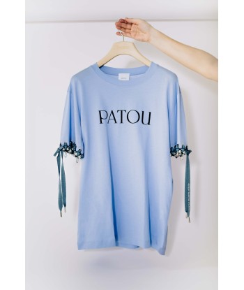 Patou Upcycling t-shirt en coton bio rembourrage situé sous