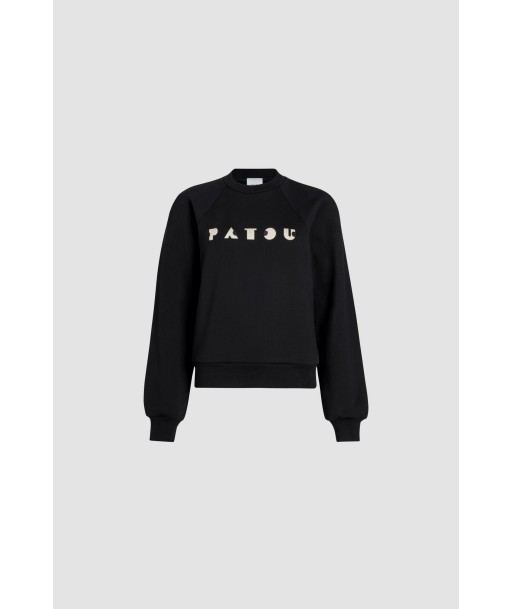 Sweatshirt Patou Art Déco brodé en coton bio paiement sécurisé