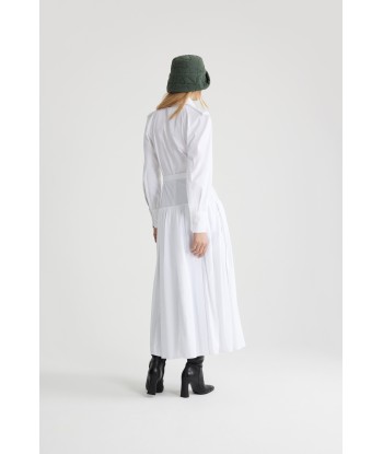 Robe chemise longue en coton bio destockage