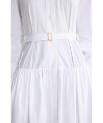 Robe chemise longue en coton bio destockage