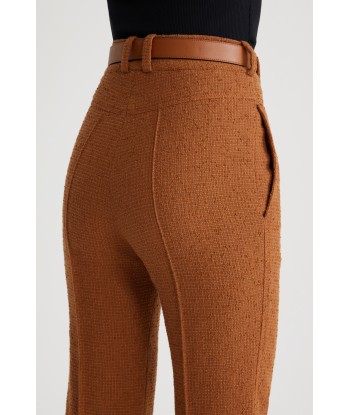 Pantalon évasé en tweed de laine éco-responsable et coton bio en ligne