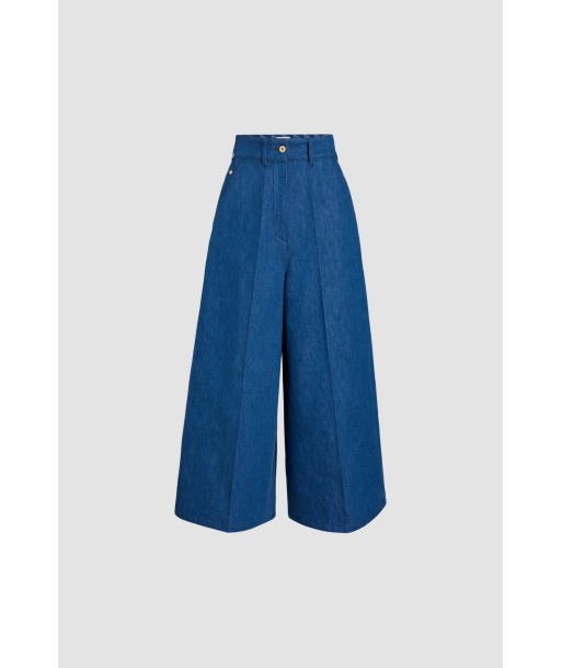 Pantalon large en denim bio paiement sécurisé