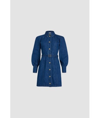 Robe courte en denim bio est présent 