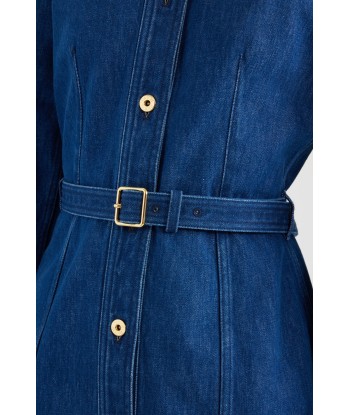 Robe courte en denim bio est présent 